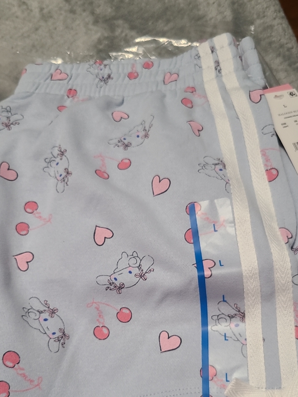 Light Blue Shorts With Cinnamoroll - Cute Sleepwear